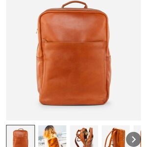 Parker clay backpack leather